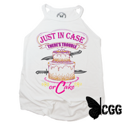 Just In Case Theres Cake Badass Tank Xs / White Cgg Badass Tank