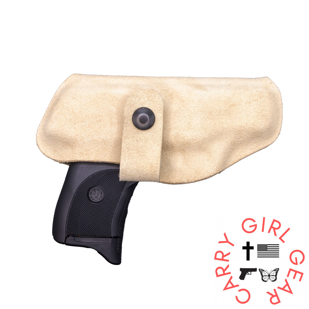 KelTec P3AT Flashbang Bra Holster Suede Wrapped Teddy Nude / Right Hand Flashbang - By Gun Fit