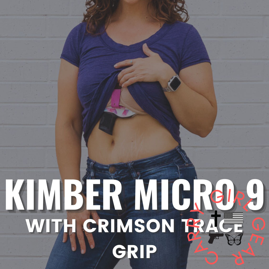 Kimber Micro 9 with Crimson Trace Grips Flashbang Bra Holster Flashbang - By Gun Fit