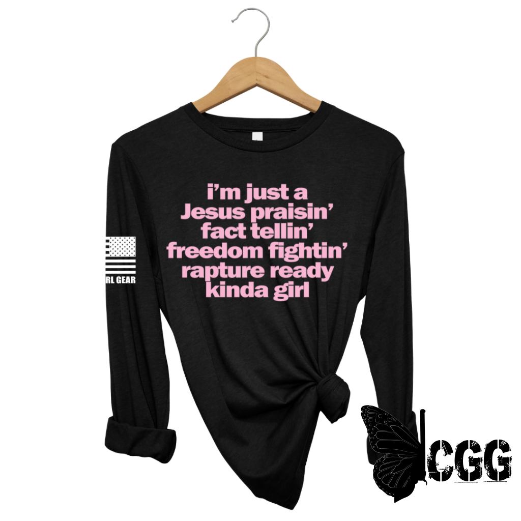 Kinda Girl Long Sleeve Black / Xs