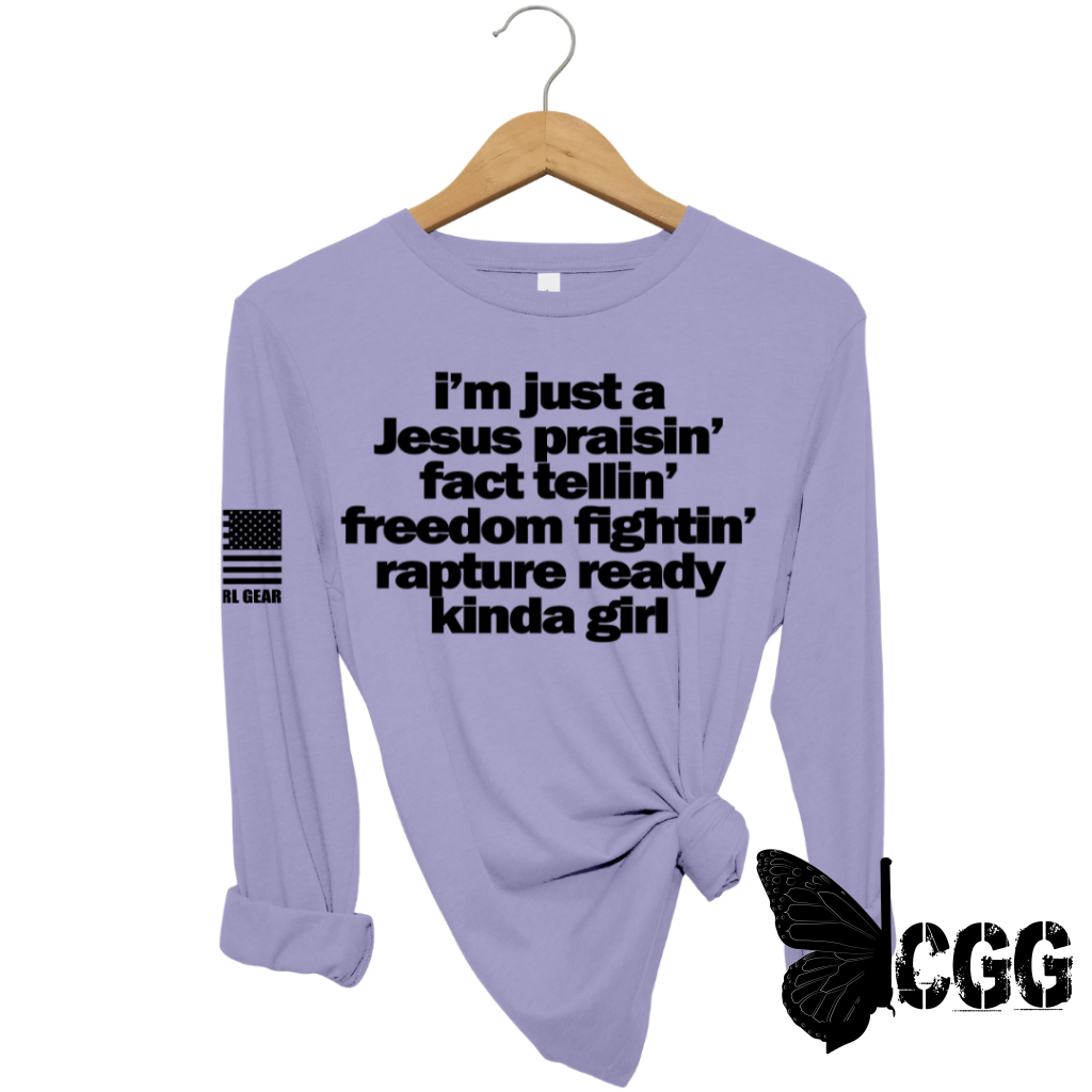 Kinda Girl Long Sleeve Lavender / Xs