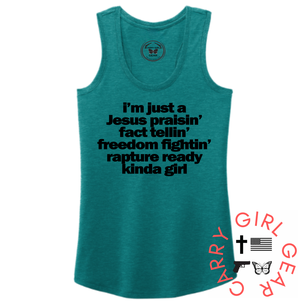 Kinda Girl Tank Top Xs / Teal Tank Top