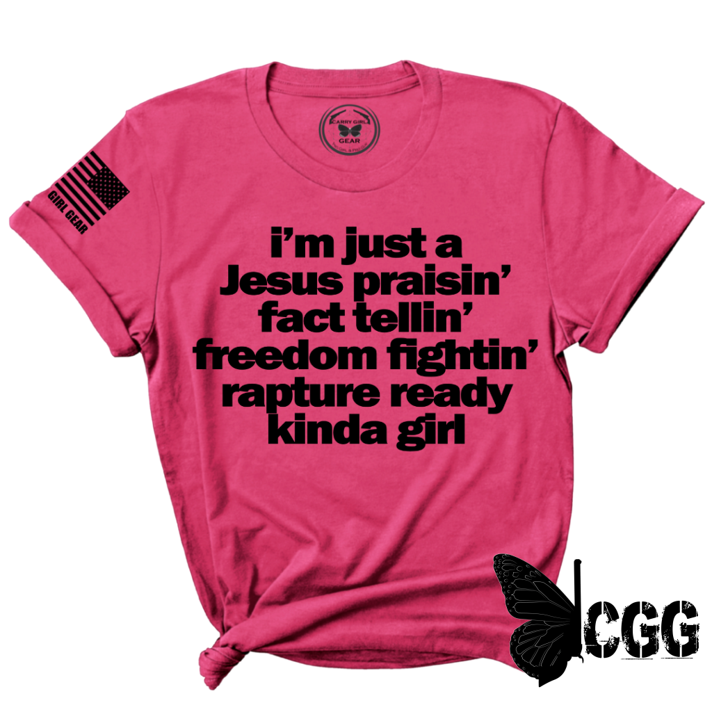 Kinda Girl Tee Xs / Fuchsia Unisex Cut Cgg Perfect Tee