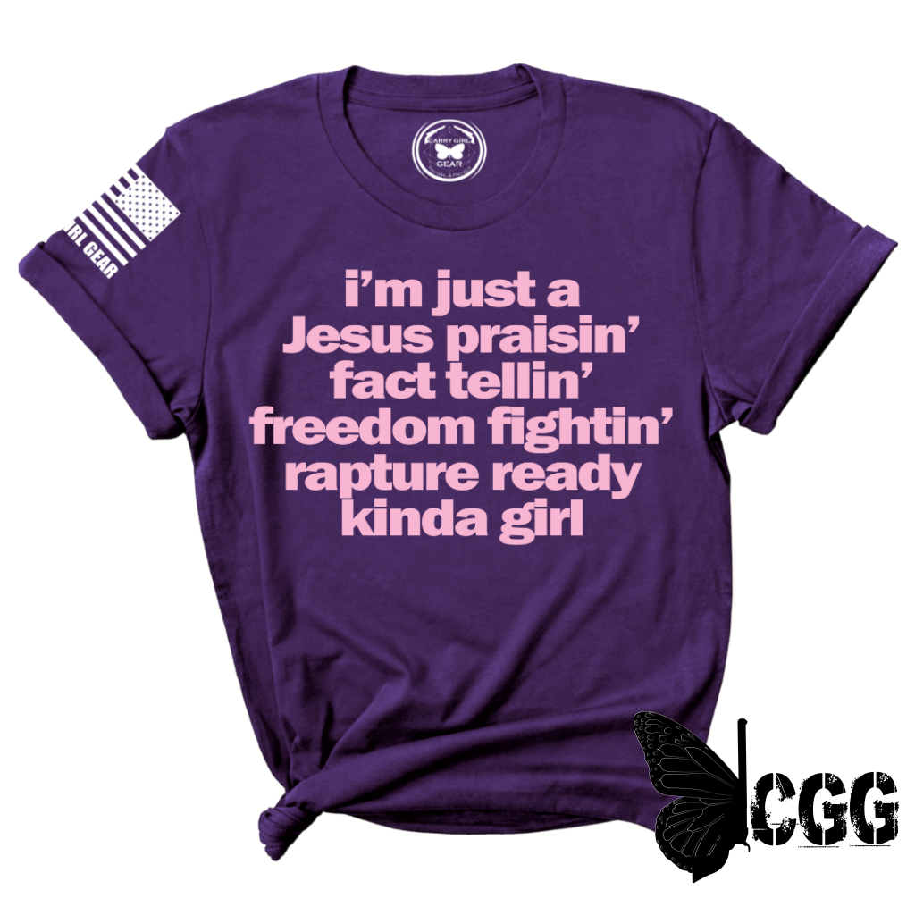 Kinda Girl Tee Xs / Purple Unisex Cut Cgg Perfect Tee