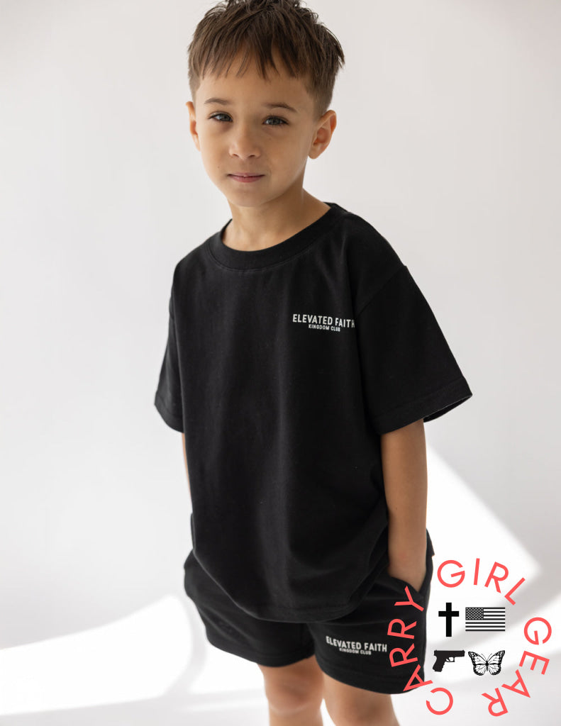 Kingdom Club Black Kids Tee 7/8Y Kids T-Shirt