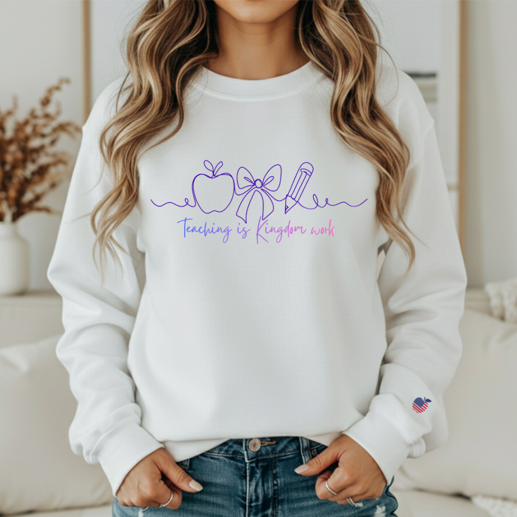 KINGDOM WORK CREW SM / WHITE Sweatshirt