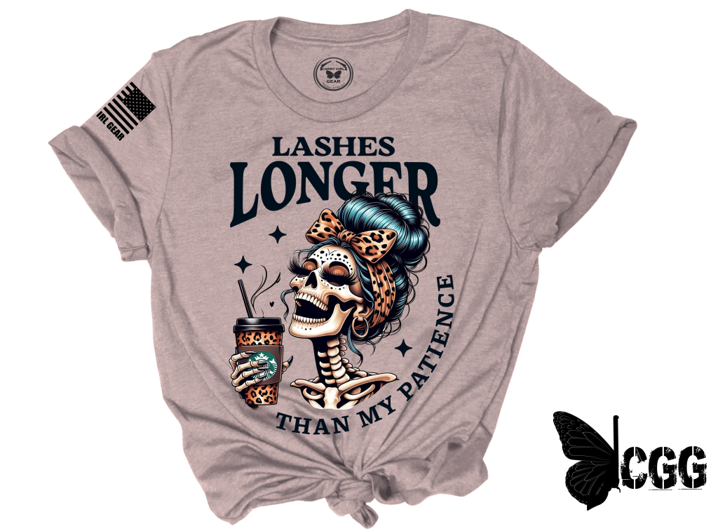 Lashes Tee Xs / Latte Unisex Cut Cgg Perfect