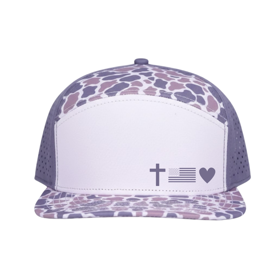 FAITH FREEDOM & LOVE CAMO HAT
