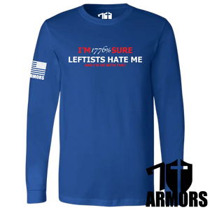 Leftists Hate Me Long Sleeve Sm / Blue