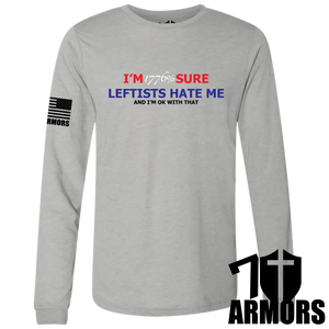 Leftists Hate Me Long Sleeve Sm / Gray