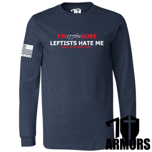 Leftists Hate Me Long Sleeve Sm / Navy