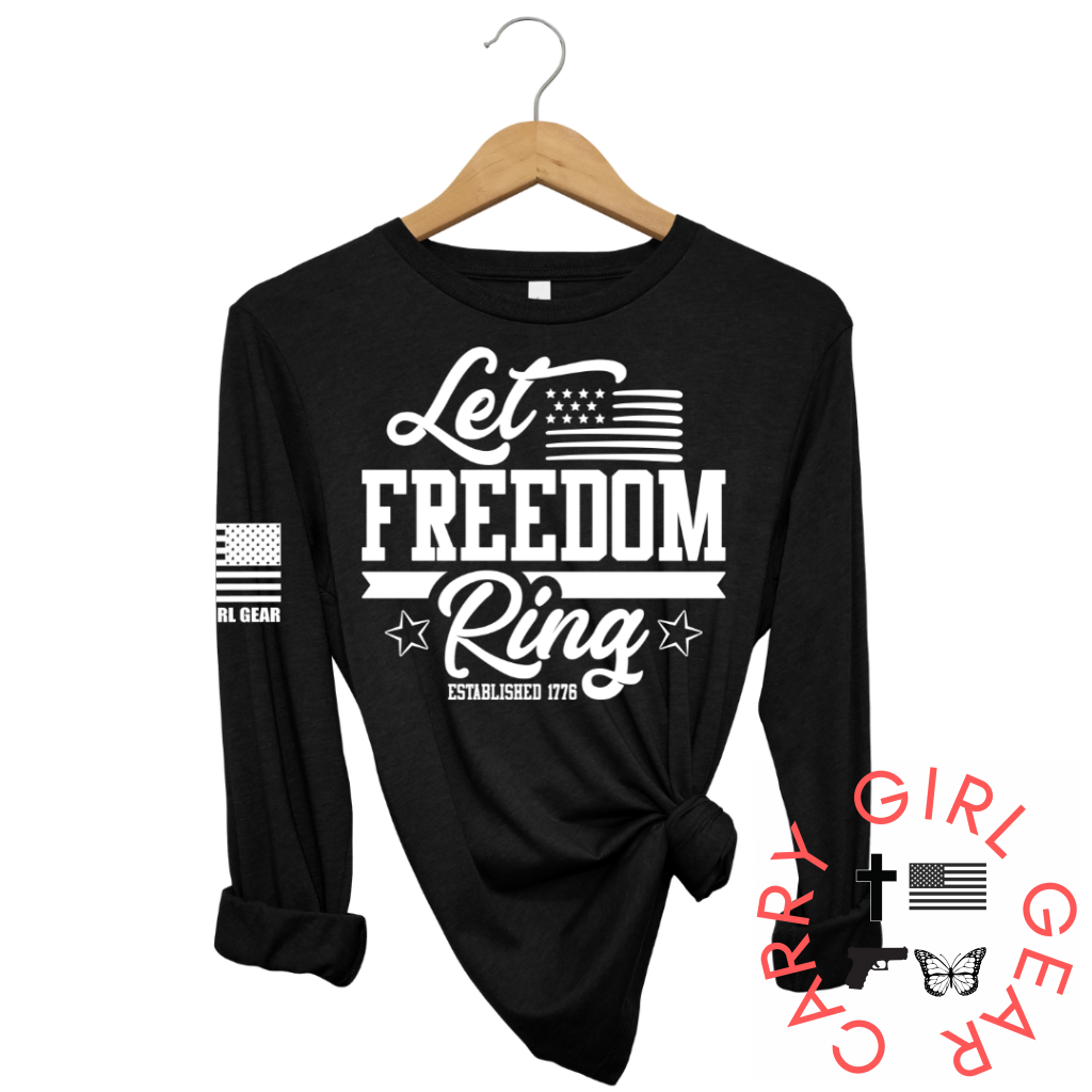 Let Freedom Ring Long Sleeve Black / Xs