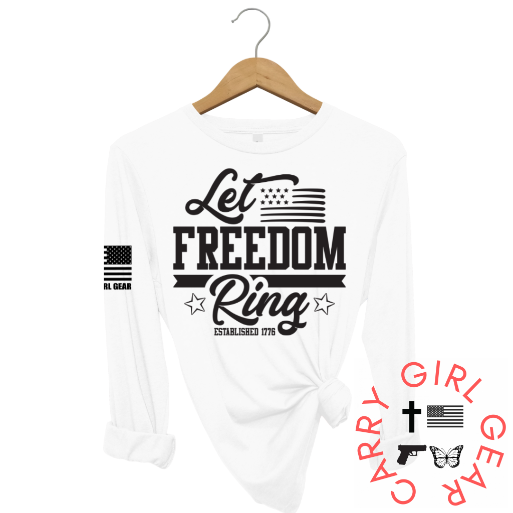 Let Freedom Ring Long Sleeve White / Xs