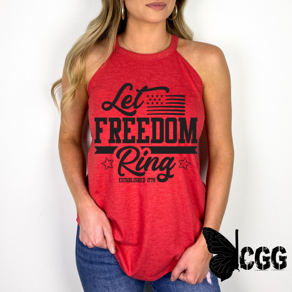 Let Freedom Ring Tank Xs / Red Cgg Badass Tank