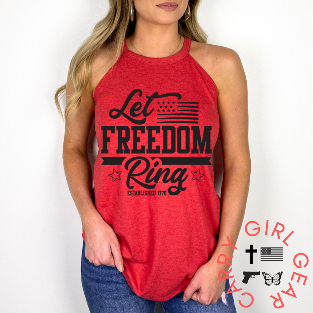 Let Freedom Ring Tank Xs / Red Cgg Badass Tank