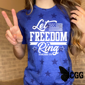 Let Freedom Ring Tee Xs / Royal Unisex Cut Cgg Perfect Tee