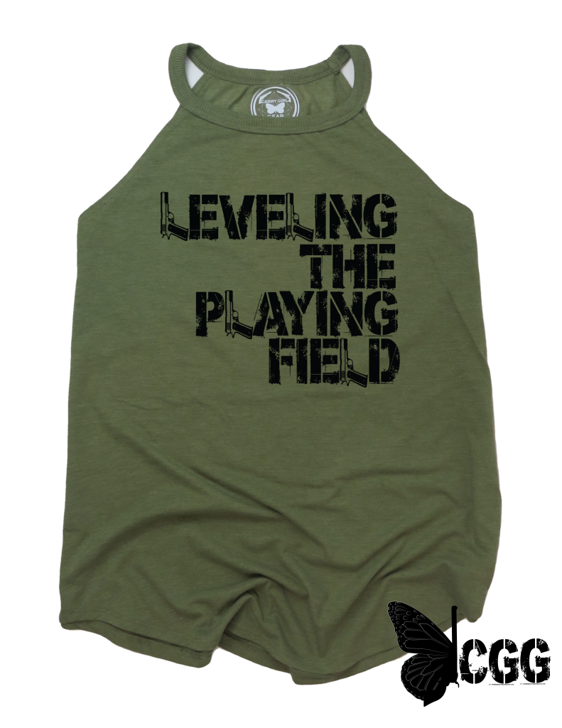 Leveling The Playing Field Badass Tank Xs / Military Green Cgg Badass Tank