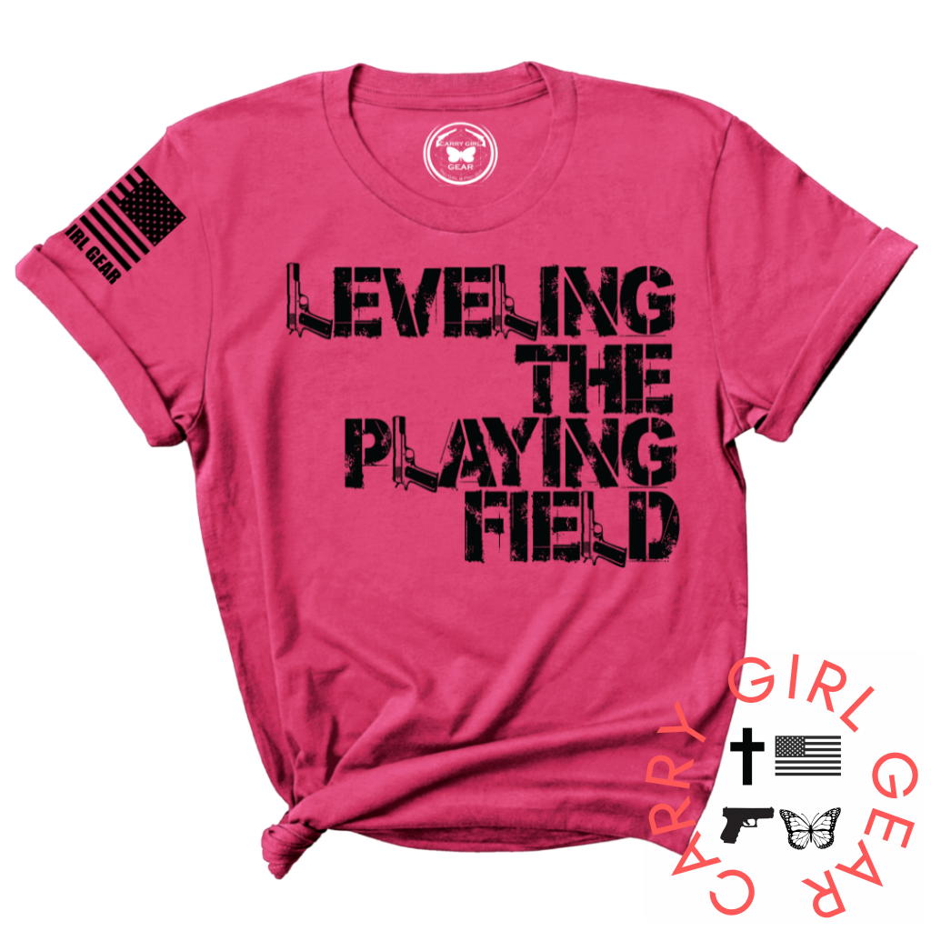 Leveling The Playing Field Tee Xs / Fuchsia Unisex Cut Cgg Perfect Tee