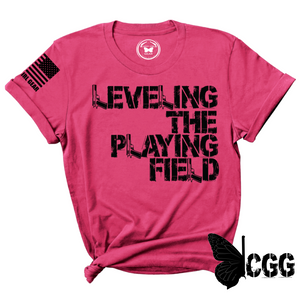 Leveling The Playing Field Tee Xs / Fuchsia Unisex Cut Cgg Perfect Tee