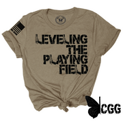 Leveling The Playing Field Tee Xs / Latte Unisex Cut Cgg Perfect Tee