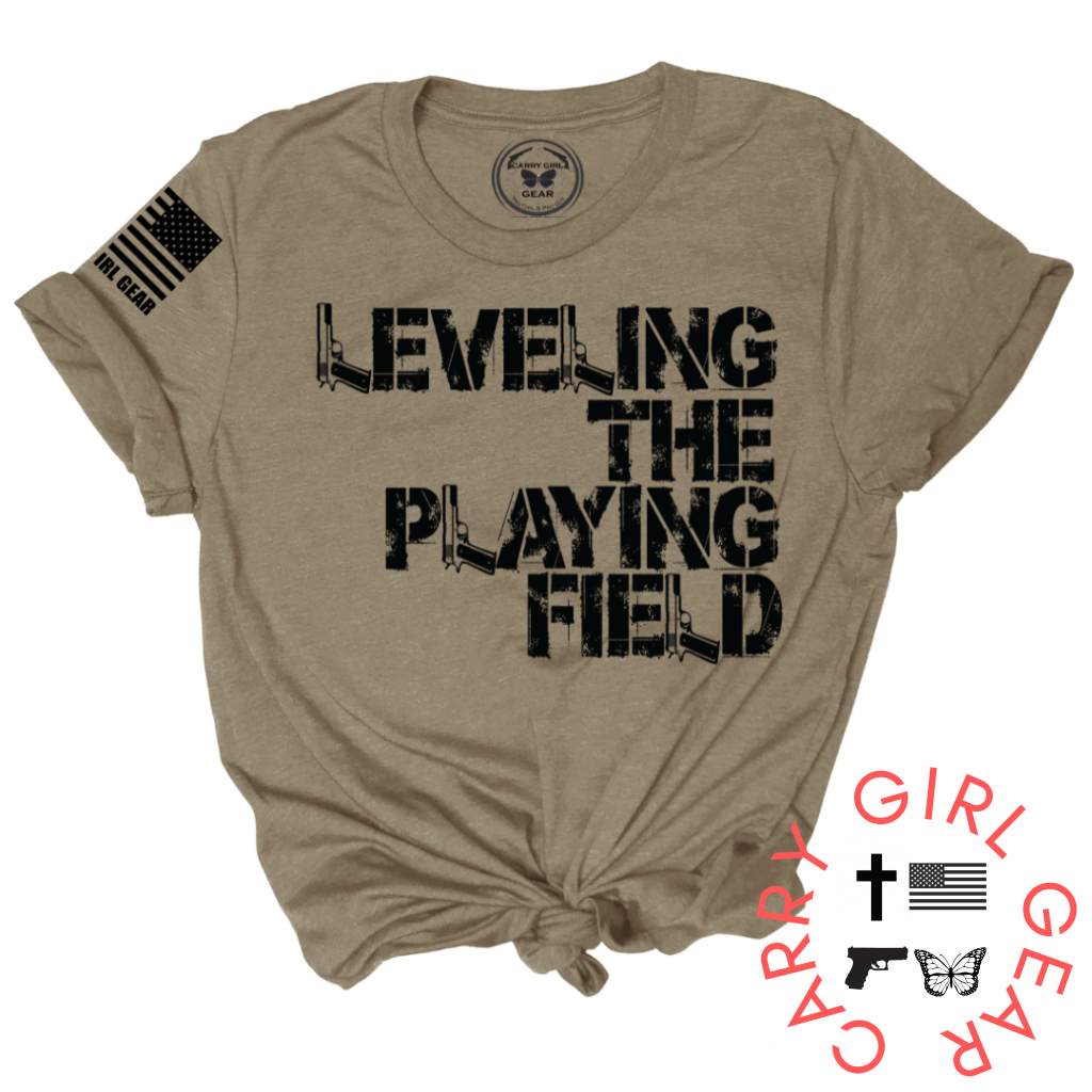 Leveling The Playing Field Tee Xs / Latte Unisex Cut Cgg Perfect Tee