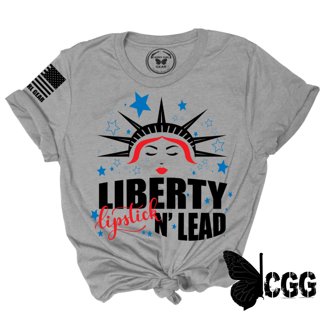 Liberty Lipstick N Lead Tee Xs / Steel Unisex Cut Cgg Perfect Tee