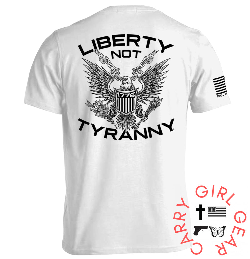 Liberty Not Tyranny White / S Tee Nc - Apparel