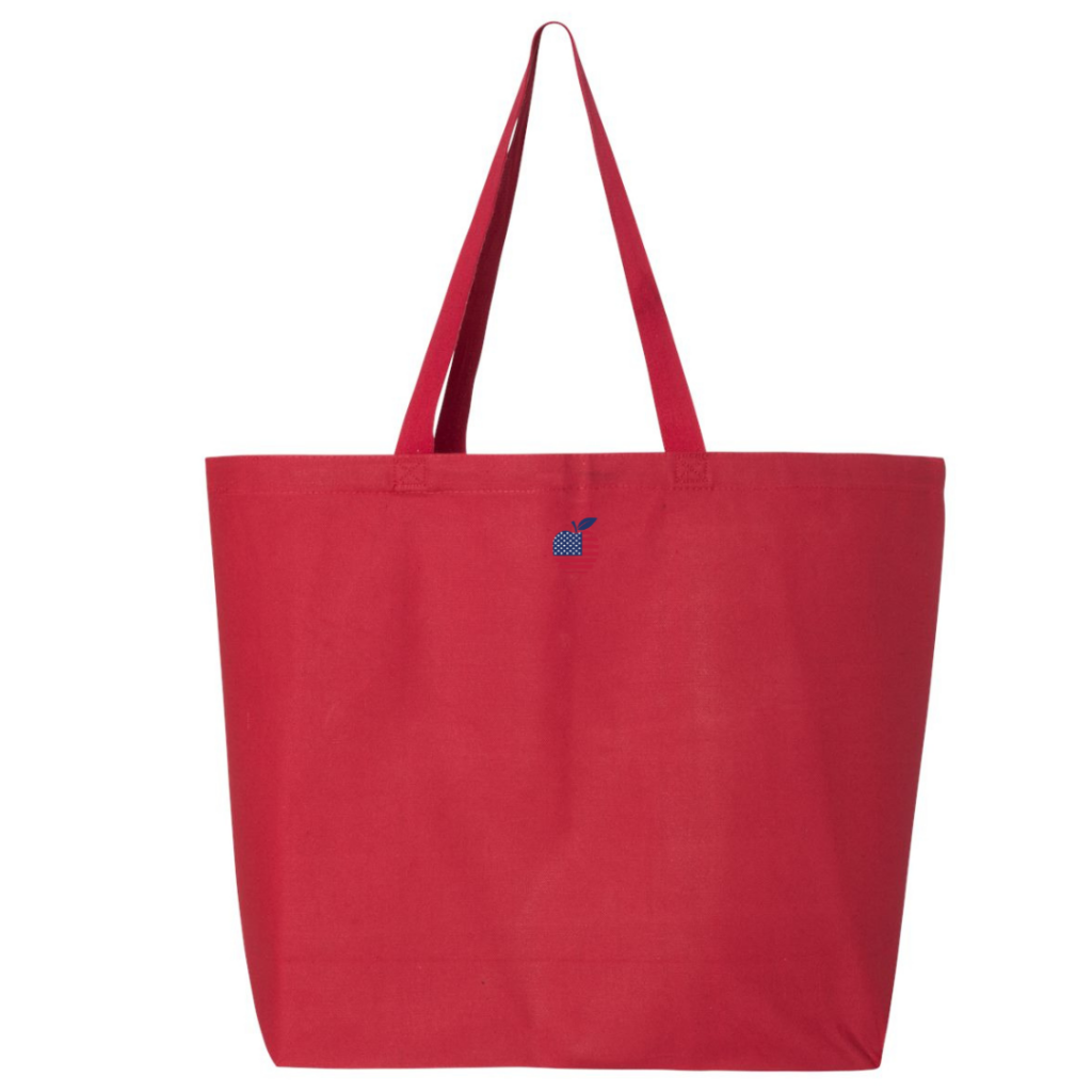 LITERACY & JUSTICE TOTE Red