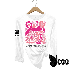 Living With Grace Long Sleeve White / Xs