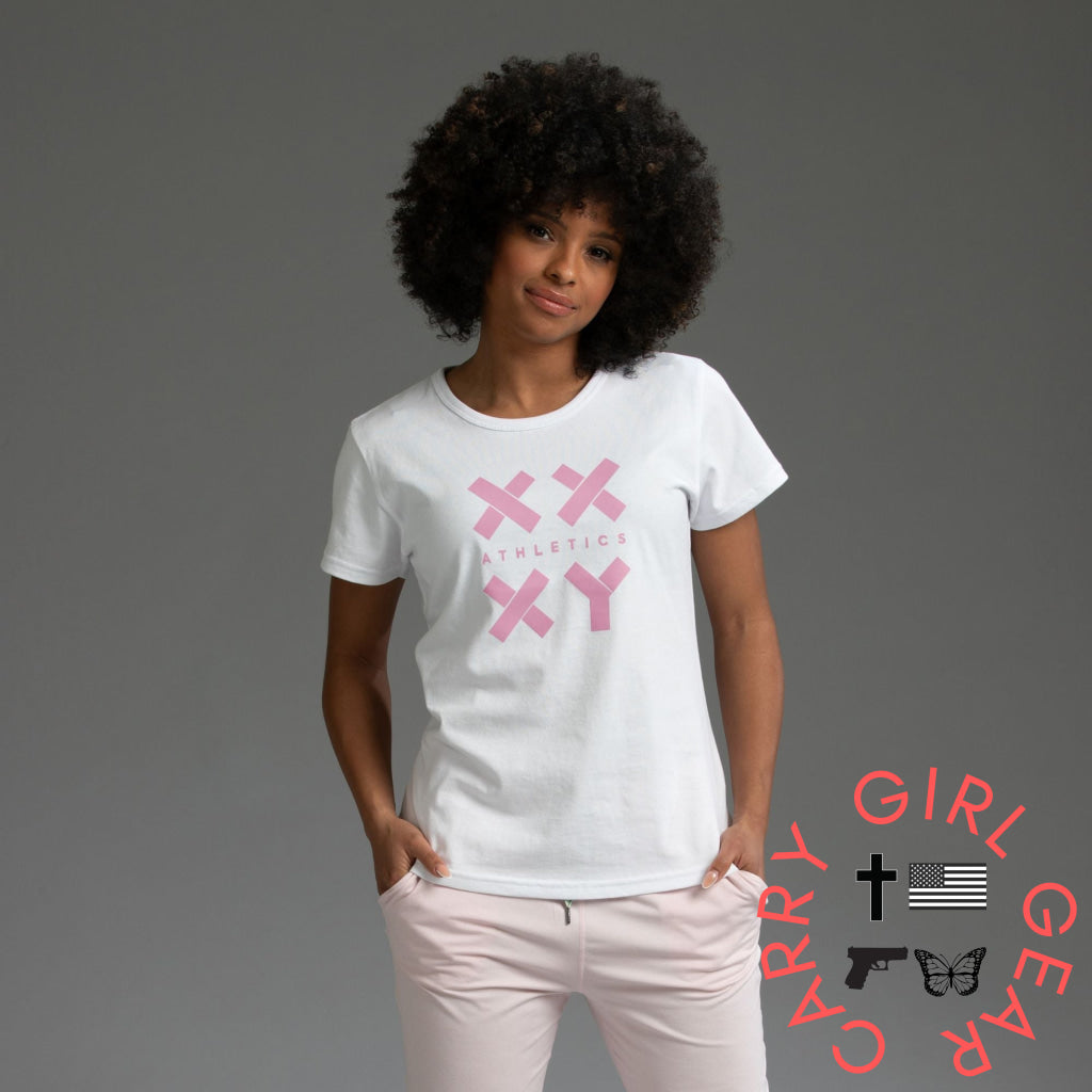Logo Classic Fit Tee (XX) White - Pink Logo / XS LIB