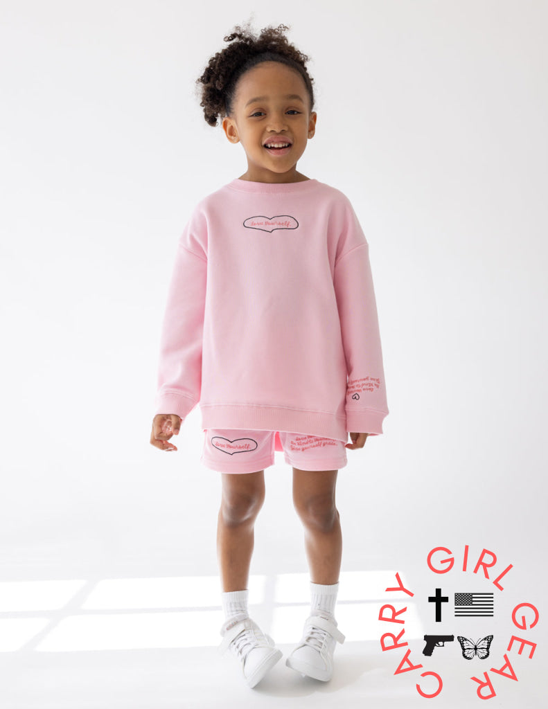 Love Yourself Kids Crewneck 2T Kids Crewneck