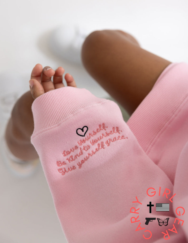 Love Yourself Kids Crewneck Kids Crewneck
