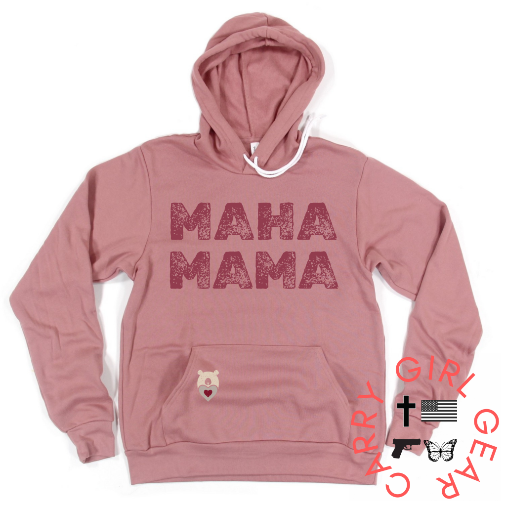 MAHA MAMA HOODIE & SWEATSHIRT HOODIE PULLOVER / MAUVE / XS