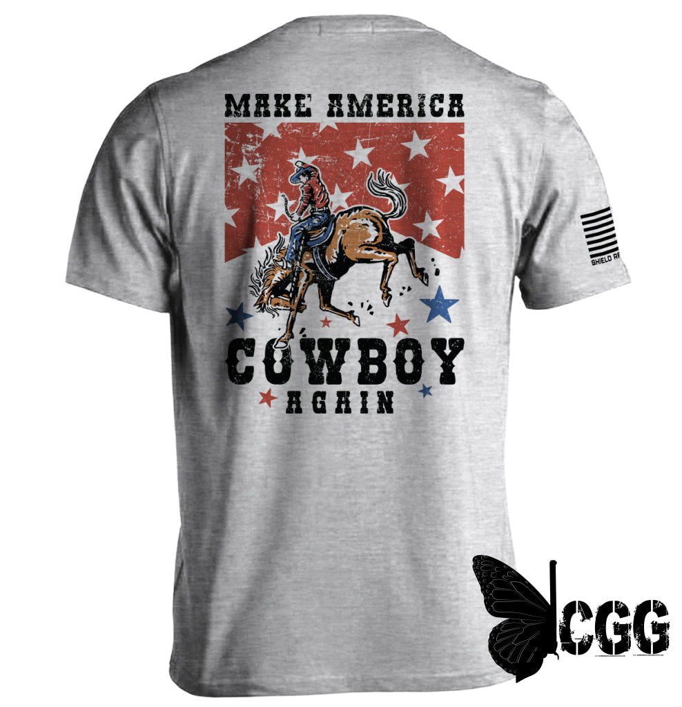 Make America Cowboy Again Sport Grey / S Tee Nc - Apparel