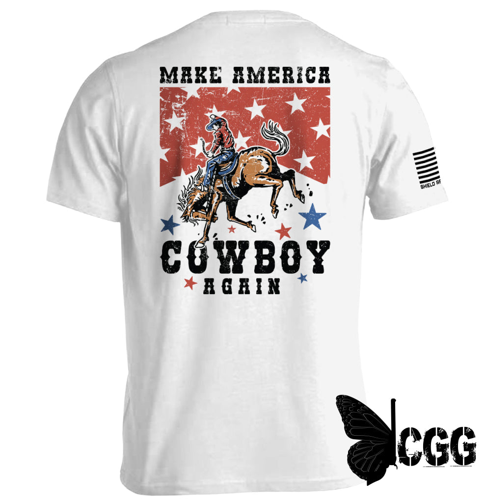 Make America Cowboy Again White / S Tee Nc - Apparel