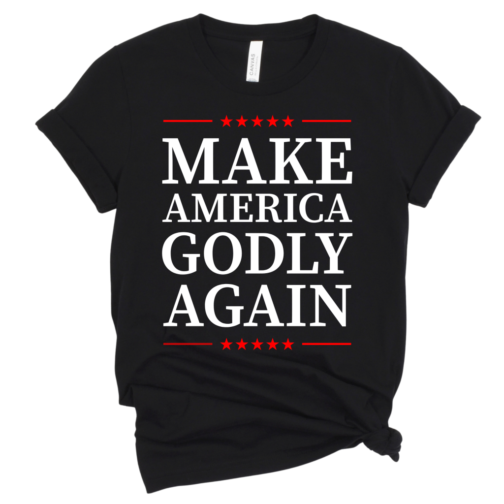 MAKE AMERICA GODLY AGAIN TEE Black / XS T-Shirts