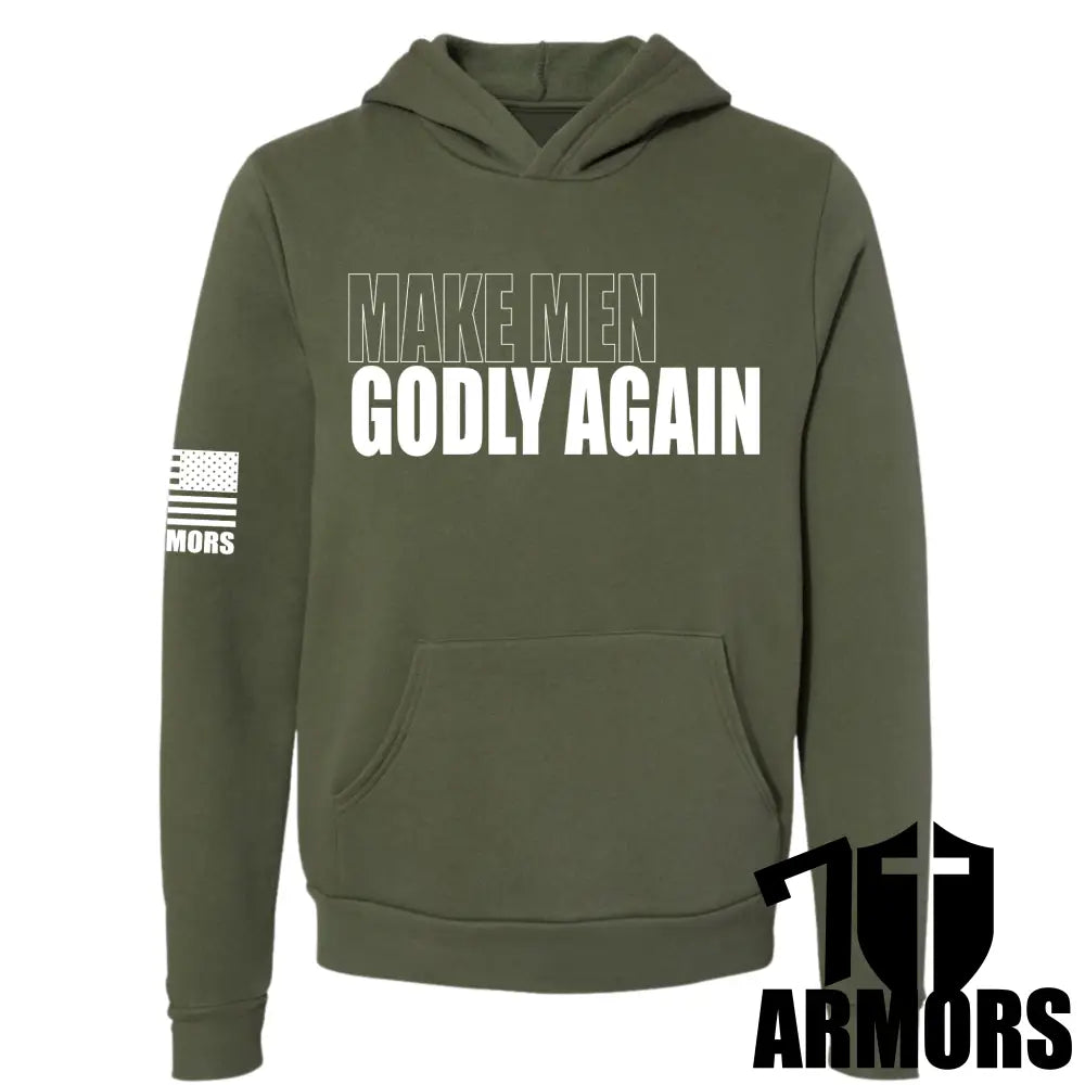 Make Men Godly Again Hoodie Od Green / Sm