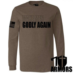 Make Men Godly Again Long Sleeve Sm / Brown