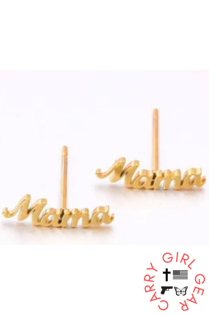 Mama 18k gold earrings