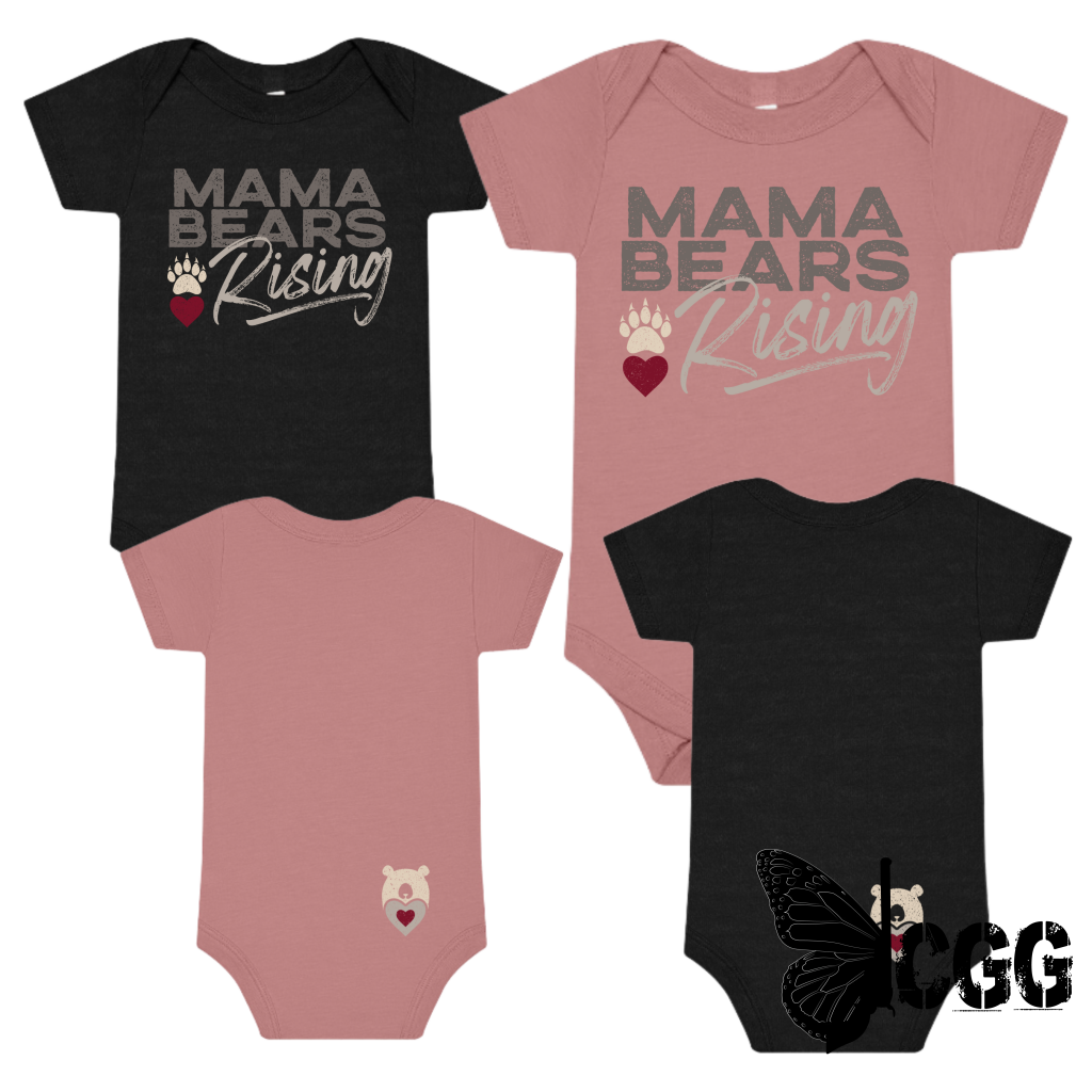 MAMA BEAR RISING BABY CUB Onesie CGG PERFECT TEE