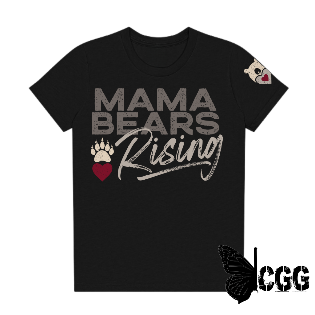 MAMA BEAR RISING CUB TEE (Youth & Toddler) SM / BLACK / YOUTH CGG PERFECT TEE