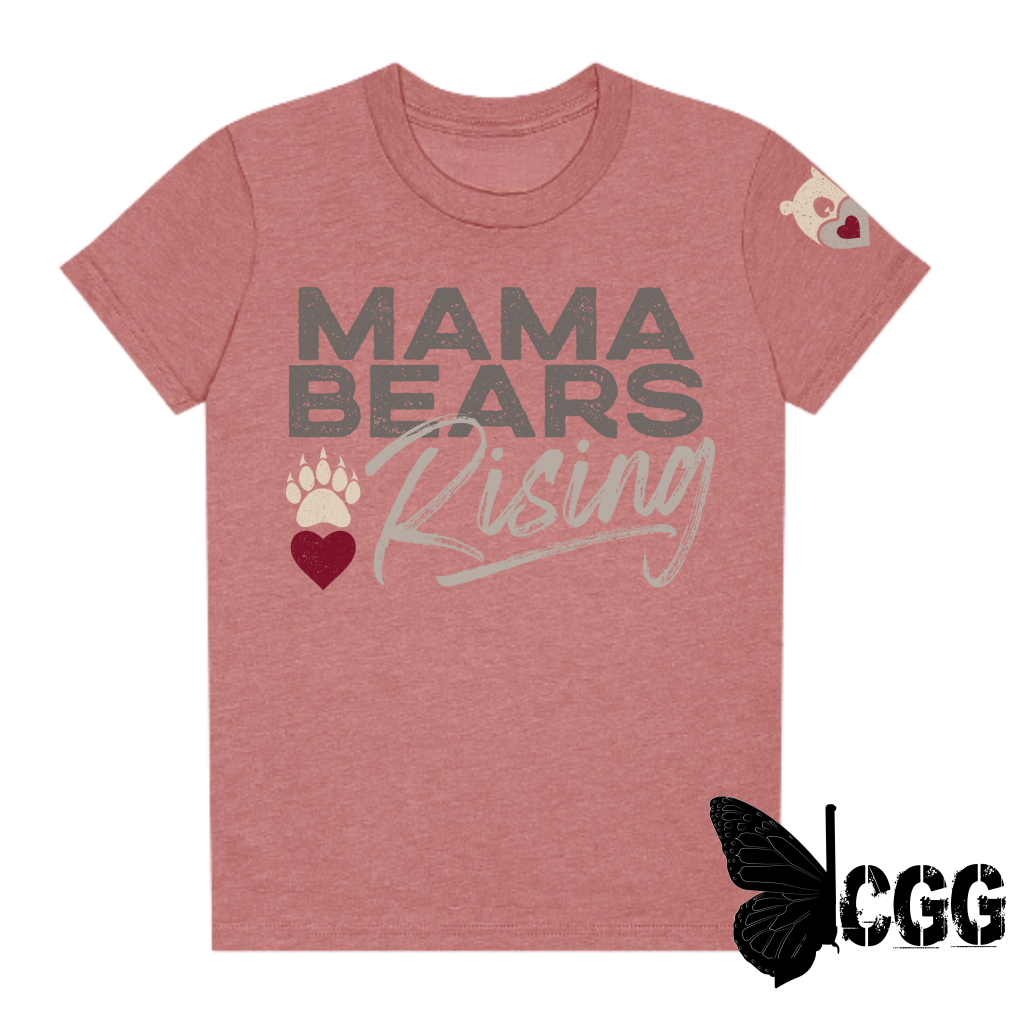 MAMA BEAR RISING CUB TEE (Youth & Toddler) SM / MAUVE / YOUTH CGG PERFECT TEE