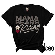 MAMA BEAR RISING Tee XS / BLACK / UNISEX CUT CGG PERFECT TEE