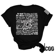 Mama It’s Okay Tee Xs / Black Unisex Cut Cgg Perfect Tee