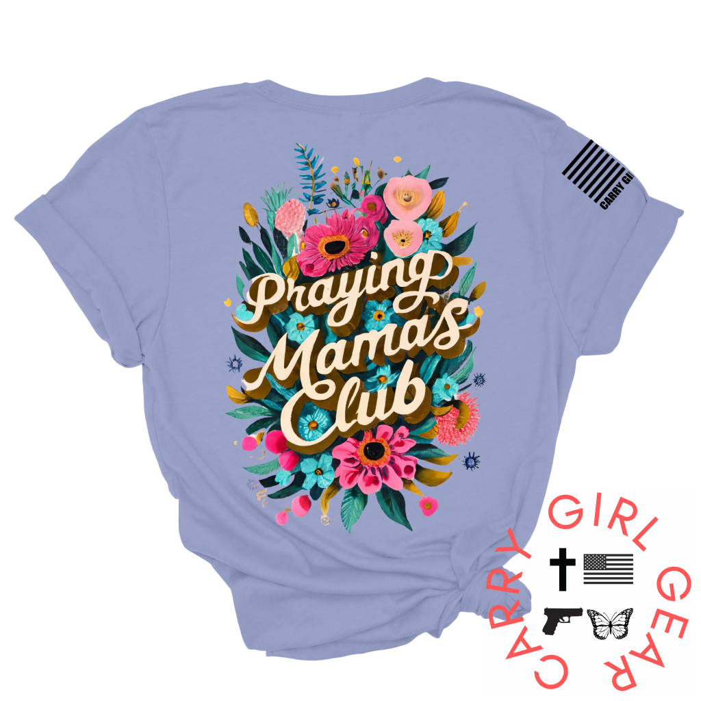 Mama’s Prayers Tee Xs / Lavender Blue Unisex Cut Cgg Perfect Tee