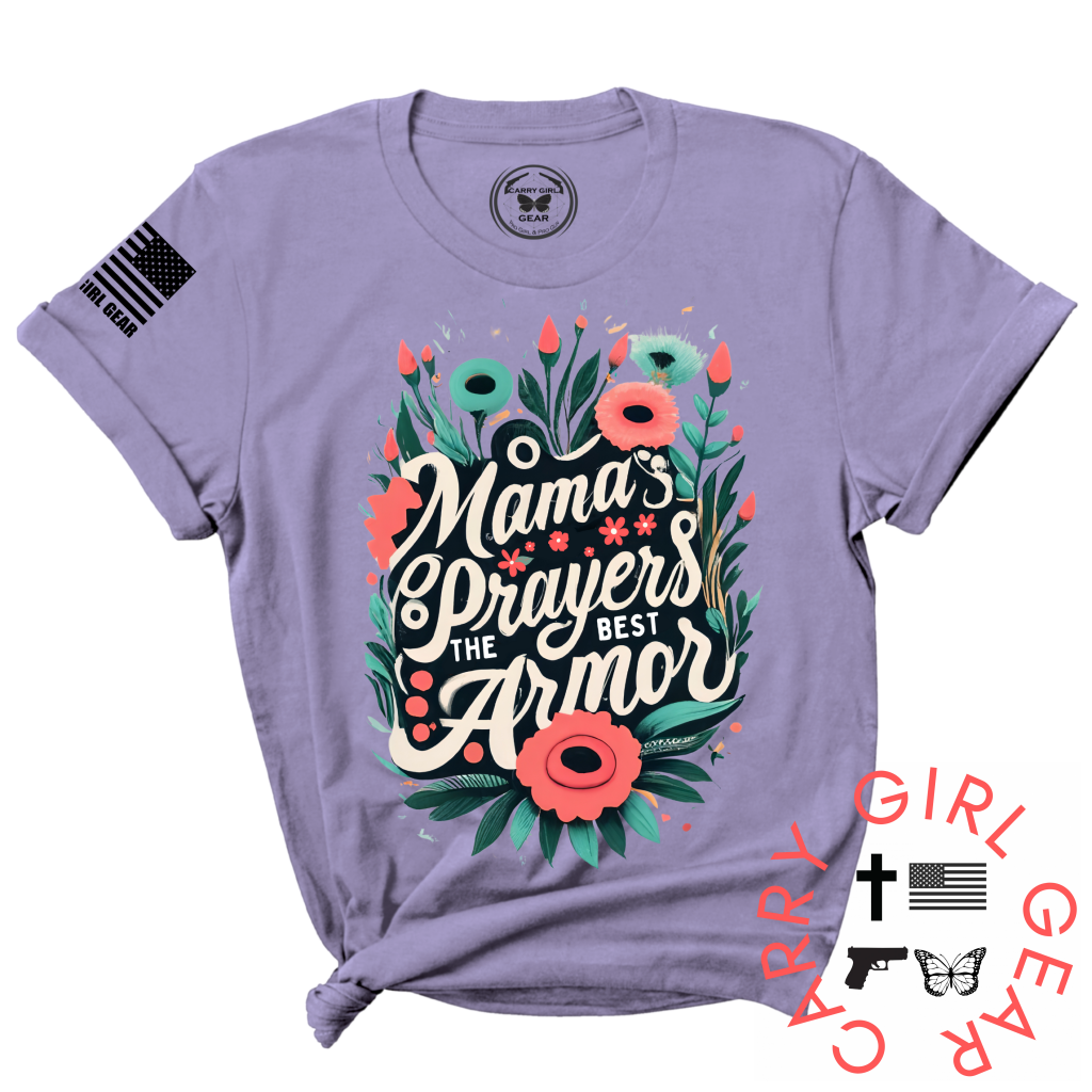 Mama’s Prayers Tee Xs / Lavender Blue Unisex Cut Cgg Perfect Tee