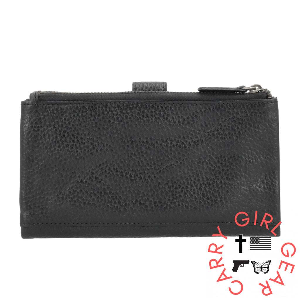 Maya Slim Rfid Leather Wallet By Lady Conceal