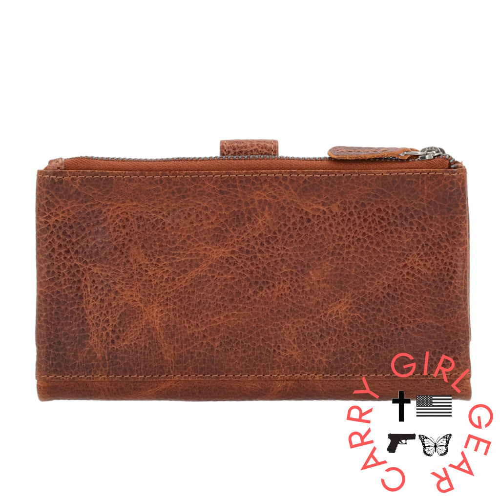 Maya Slim Rfid Leather Wallet By Lady Conceal