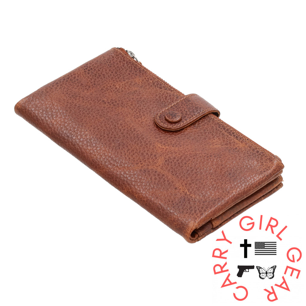 Maya Slim Rfid Leather Wallet By Lady Conceal