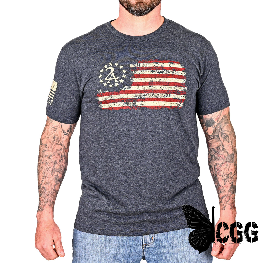 Men’s 2A Betsy Ross Flag Patriotic T-Shirt